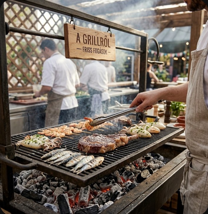 A grill — friss fogások a parázson
